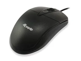 Equip Ratón Óptico Ambidextro USB 245102 Negro