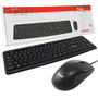 Equip Kit Teclado y Mouse USB con Cable, Ratón Óptico 1000 DPI, 105 Teclas, Compatible Windows/MAC, Ergonómico