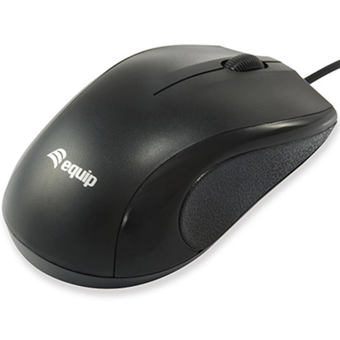 Equip Kit Teclado y Mouse USB con Cable, Ratón Óptico 1000 DPI, 105 Teclas, Compatible Windows/MAC, Ergonómico