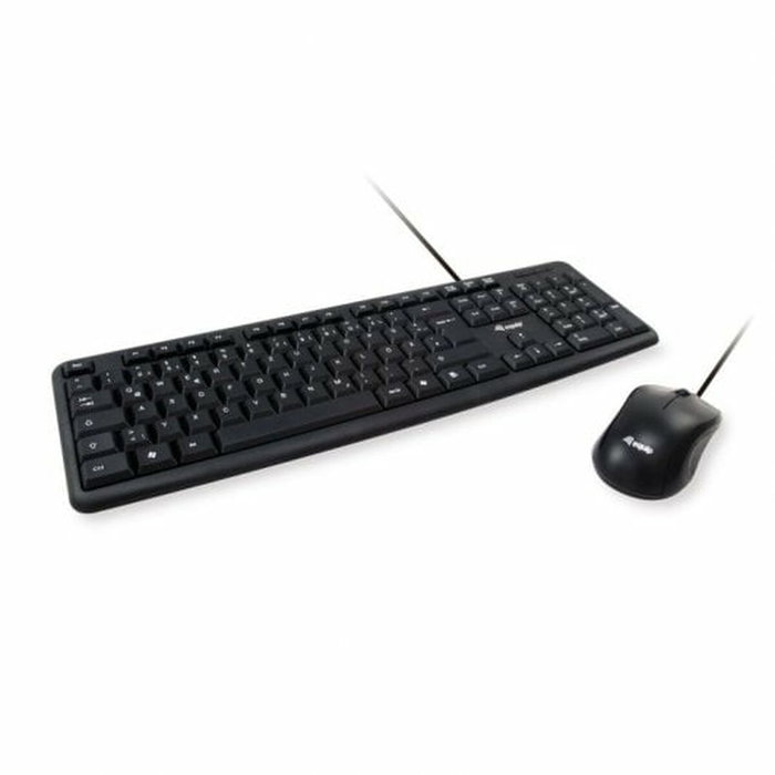 Equip Kit Teclado Español y Ratón Óptico USB Negro