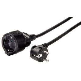 HAMA Cable extension Schucko 2m Negro