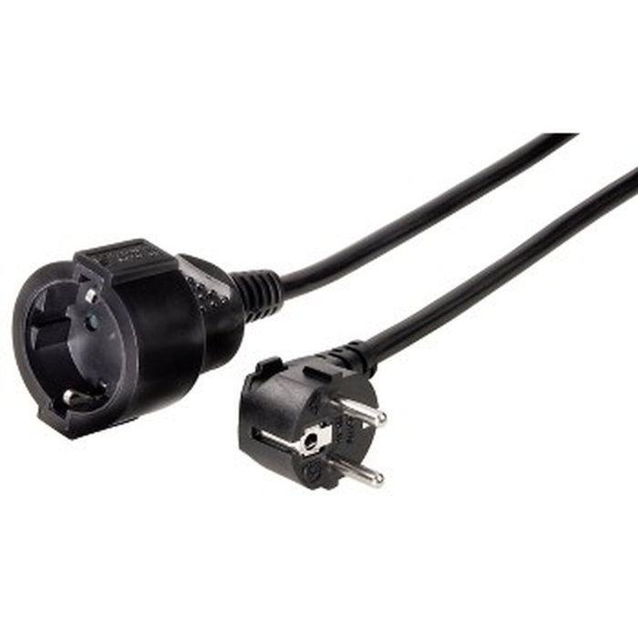 HAMA Cable extension Schucko 5m Negro