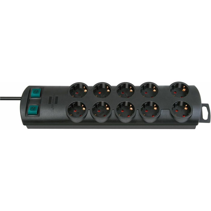 Brennenstuhl Regleta Primera-Line DUO 10x 2m Negro