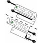 Brennenstuhl Regleta Primera-Line DUO 10x 2m Negro