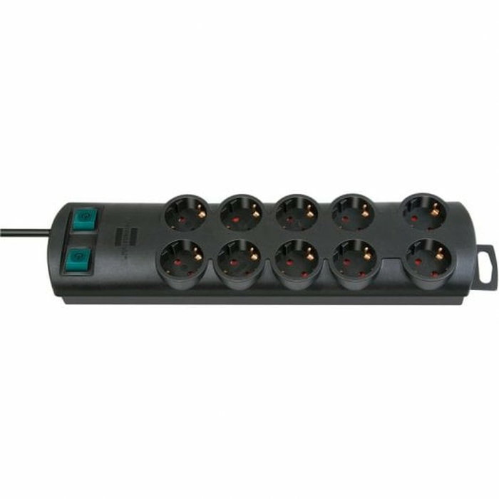 Brennenstuhl Regleta Primera-Line DUO 10x 2m Negro