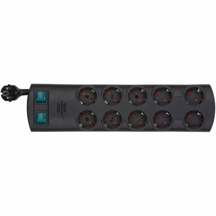 Brennenstuhl Regleta Primera-Line DUO 10x 2m Negro