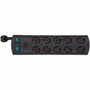 Brennenstuhl Regleta Primera-Line DUO 10x 2m Negro