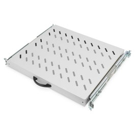 Digitus Balda extraíble para armario 1HE, 483mm (19"), 25kg, Gris