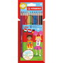 Stabilo Lápices de Colores Color Estuche de 12 (Básicos + Fluor)