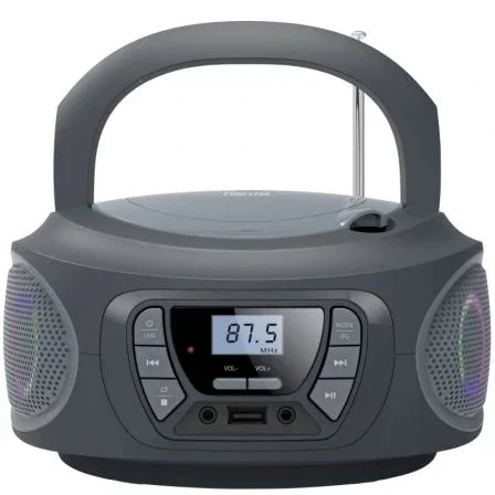 Fonestar BOOM-ONE-G Radio CD USB FM Bluetooth 13W a Pilas Gris Fonestar BOOM-ONE-G Radio CD USB FM Bluetooth 13W a Pilas Gris