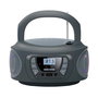 Fonestar sistem Boom - One - G Radio CD USB FM Portátil con Entrada Auxiliar y Efectos Luminosos, Gris