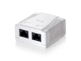 Equip Roseta de superficie categoría 5e 2 hembras RJ-45 Blanco