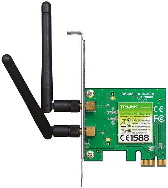 TP-Link TL-WN881ND Adaptador Wi-Fi PCI Express 300 Mbps TP-Link TL-WN881ND Adaptador Wi-Fi PCI Express 300 Mbps