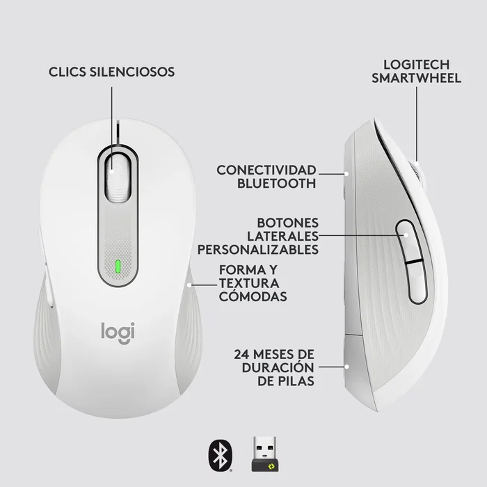 Logitech Signature M650 L Blanco