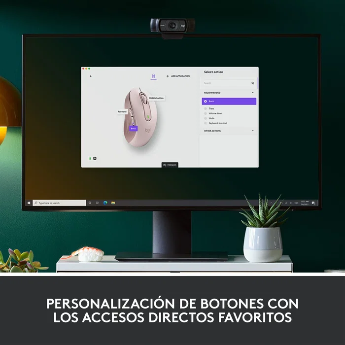 Logitech Signature M650 L Ratón Inalámbrico Rosa