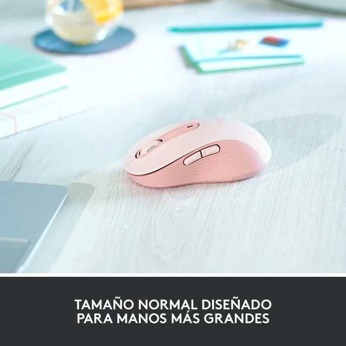 Logitech Signature M650 L Ratón Inalámbrico Rosa