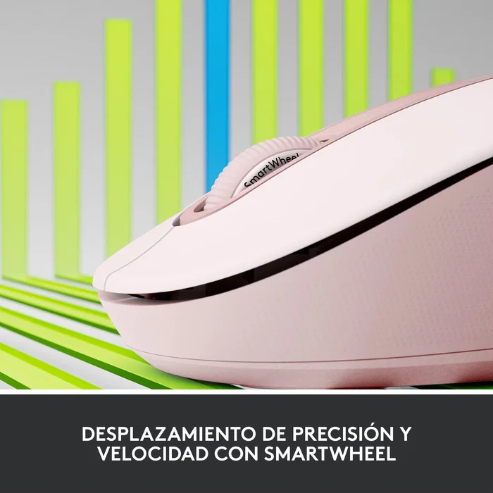 Logitech Signature M650 L Ratón Inalámbrico Rosa