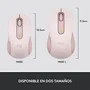 Logitech Signature M650 L Ratón Inalámbrico Rosa