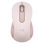 Logitech M650 L Rosa Ratón Inalámbrico Grande Silencioso SilentTouch SmartWheel, 4000 DPI, Bluetooth/USB, Hasta 24 Meses Batería