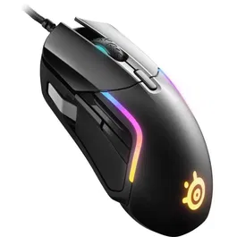 Steelseries Ratón para Juegos Rival 5, Mouse Ergonómico 9 Botones, Sensor Óptico TrueMove A, Diseñado para Battle Royale, FPS, MOBA y MMO