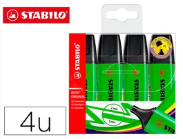 Stabilo Marcador Fluorescente Estuche 4 Colores Pastel