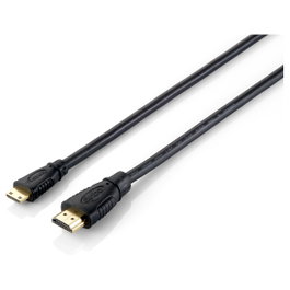 Equip Cable HDMI 1.4 High Speed a Mini HDMI, 1 Metro, Negro, 119306