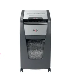 Rexel Optimum Auto+ 300X Destructora de Papel con Alimentación Automática - Microcorte P-4, Capacidad de 300 Hojas y 60 Litros, Tritura Grapas y Tarjetas, Negro/Gris