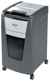 Rexel Optimum Auto+ 300X Destructora Automática de Microcorte Negro y Gris, 300 Hojas, 60L