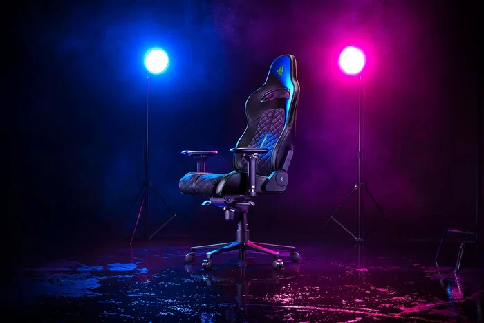 Razer Enki Silla Gaming Negro y Verde con Asiento Acolchado