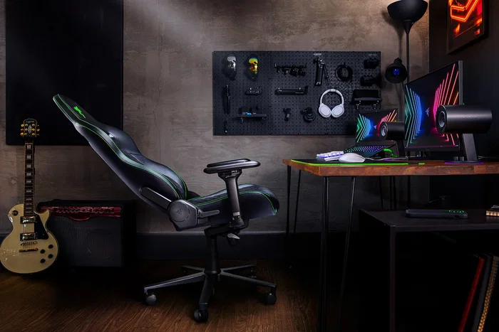 Razer Enki Silla Gaming Negro y Verde con Asiento Acolchado