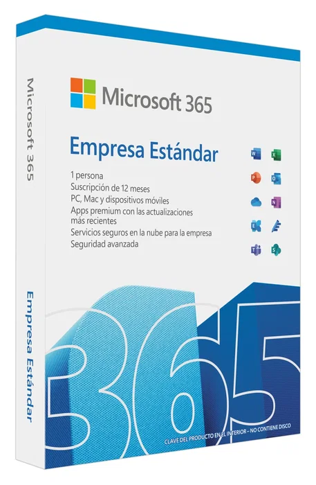 Microsoft 365 Empresa Estándar 1 Usuario 1 Año 5 Dispositivos