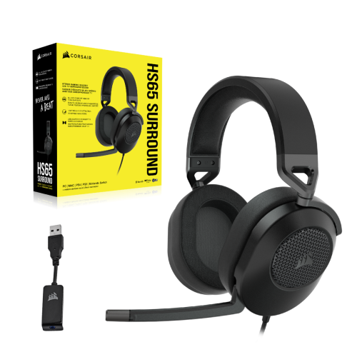 Corsair HS65 SURROUND Auriculares Gaming Carbono