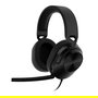 Corsair HS65 Auriculares Gaming Supraaurales con Microfono Boom, Cancelación de Ruido, 1.5 m Cable USB, Negro Carbono, 20-20000 Hz, 111 dB