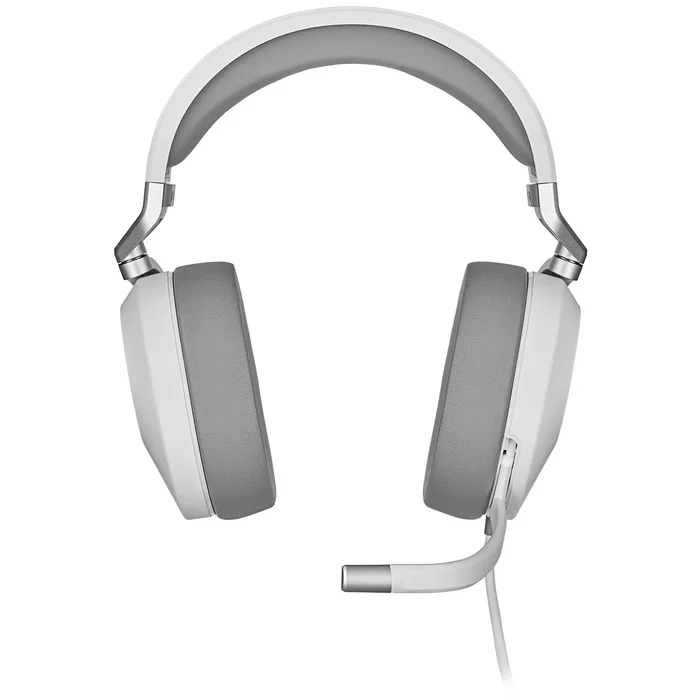 Corsair HS65 SURROUND Auriculares Gaming Alámbricos Blanco con Micrófono Boom y Sonido Surround USB/3.5mm - Ref. CA-9011271-EU