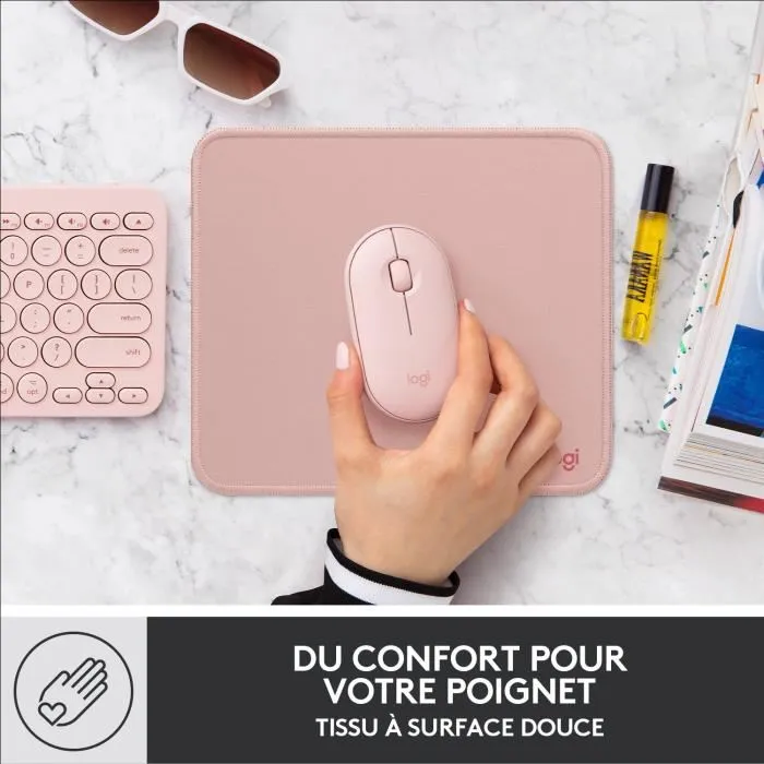 Logitech Studio Series Alfombrilla de ratón Rosa oscuro