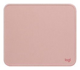 Logitech Alfombrilla de Ratón Studio Series - Tela Suave Antideslizante, Superficie Resistente a Derrames, Borde Cosido, 230 x 200 mm, Color Dark Rose