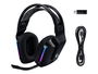 Logitech G G733 Auricular Gaming Inalámbrico con Micrófono Desmontable Blue VO!CE, RGB LIGHTSYNC, 29h Batería, para PC y Consola - Negro