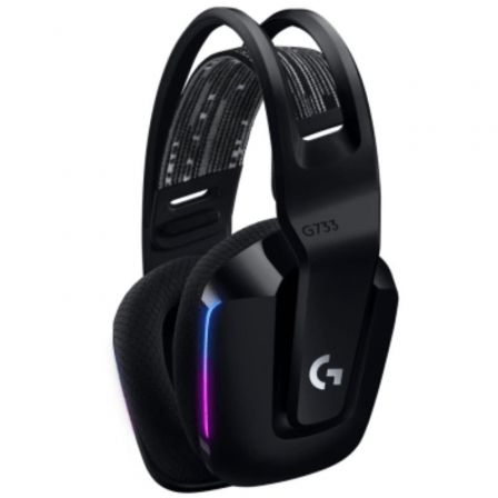 Logitech G733 Auriculares Gaming Inalámbricos con Micrófono y Sonido Envolvente DTS Headphone:X 2.0, 29 Horas Batería, Negro, Modelo 981-000864
