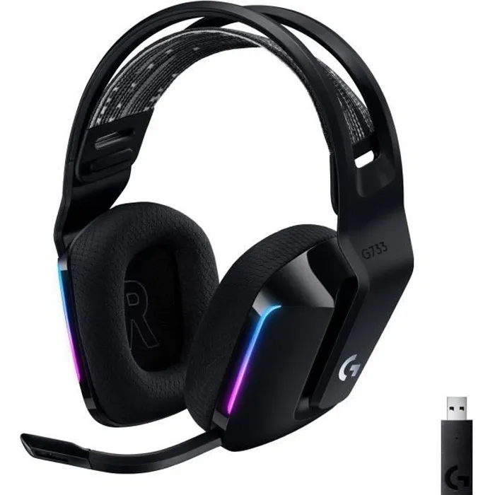 Logitech G733 Lightspeed Auriculares Gaming Inalámbricos RGB Negro Logitech G733 Lightspeed Auriculares Gaming Inalámbricos RGB Negro