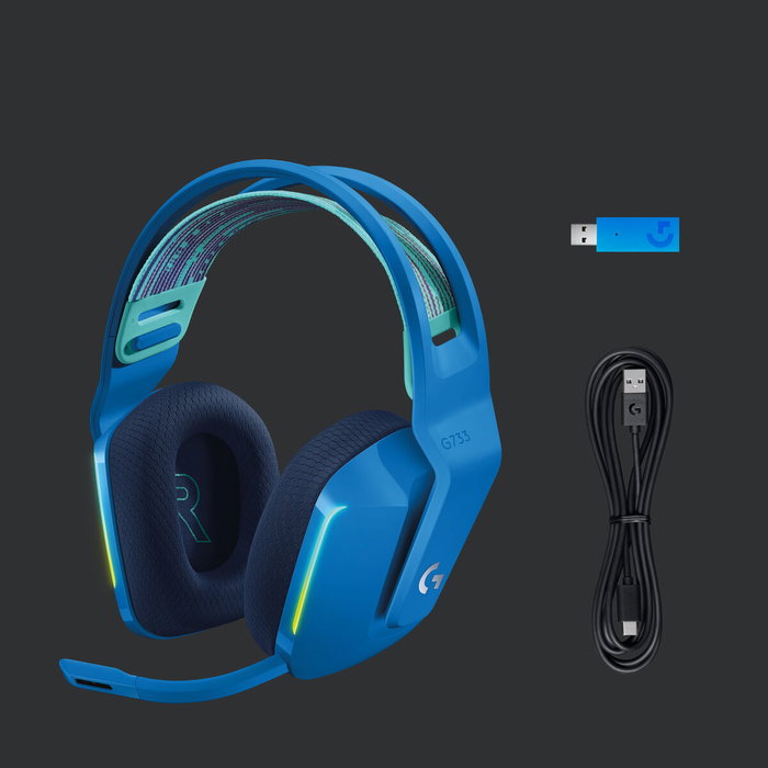 Logitech G733 Auriculares Gaming Inalámbricos LIGHTSPEED Azul Logitech G733 Auriculares Gaming Inalámbricos LIGHTSPEED Azul