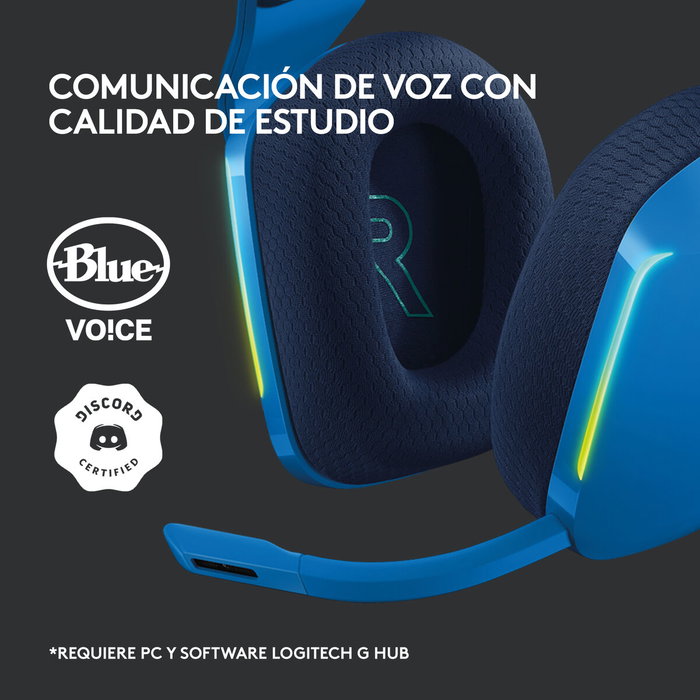 Logitech G733 Auriculares Gaming Inalámbricos LIGHTSPEED Azul Logitech G733 Auriculares Gaming Inalámbricos LIGHTSPEED Azul