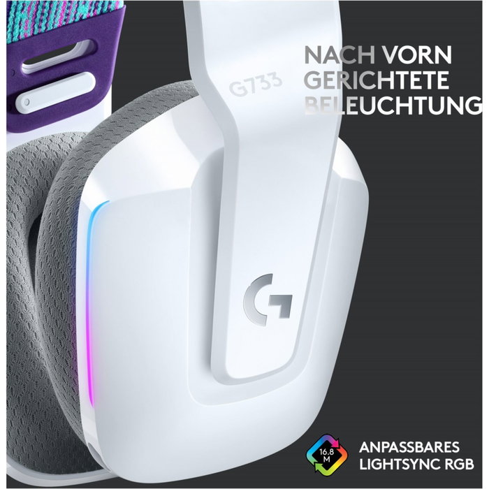 Logitech G733 LIGHTSPEED Wireless Gaming Auriculares Blanco