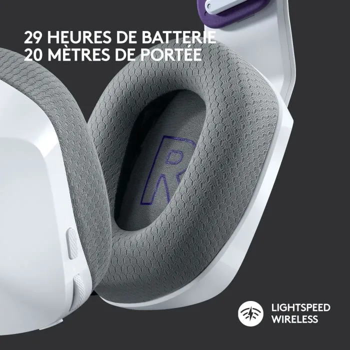 Logitech G733 LIGHTSPEED Auriculares Inalámbricos para Juegos Blanco