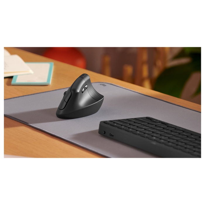 Logitech Lift Ratón Vertical Ergonómico Inalámbrico Grafito