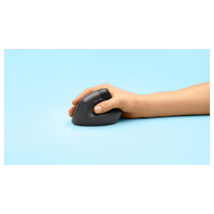 Logitech Lift Ratón Vertical Ergonómico Inalámbrico Grafito