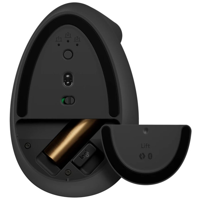 Logitech Lift Ratón Vertical Ergonómico Inalámbrico Grafito