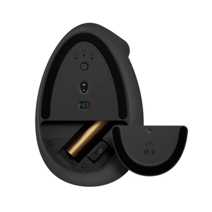 Logitech Ratón Vertical Lift Inalámbrico Ergonómico 4000 DPI Grafito para Manos Pequeñas/Medianas 6 Botones