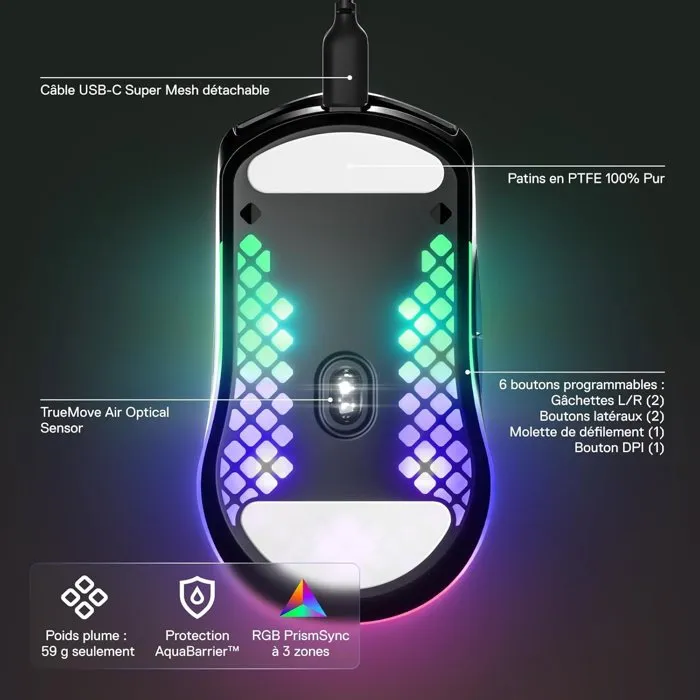 SteelSeries Aerox 3 (2022) Onyx Negro