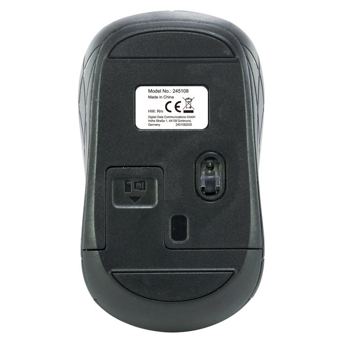 Equip Mini Ratón Óptico Inalámbrico Negro