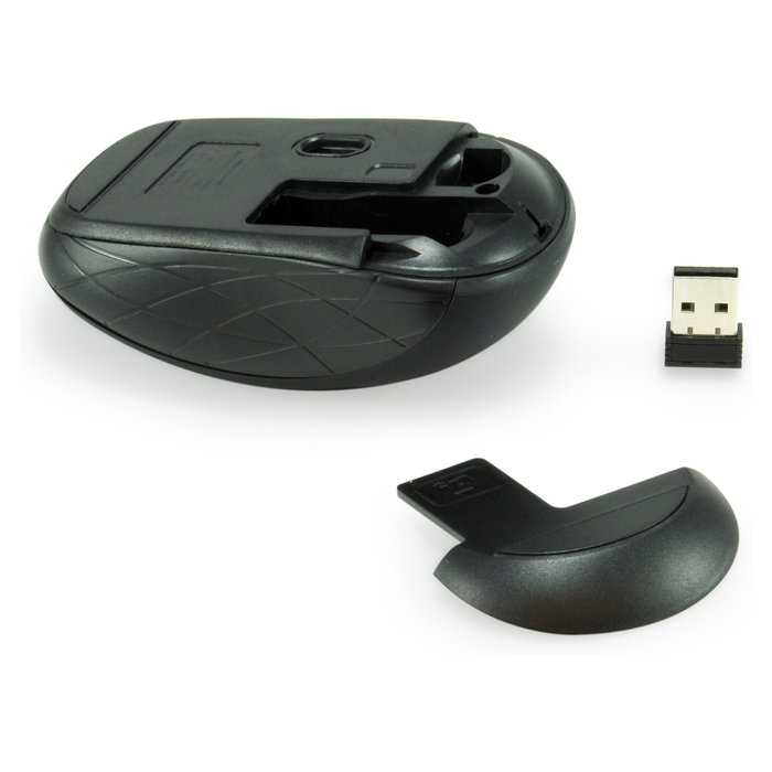 Equip Mini Ratón Óptico Inalámbrico Negro